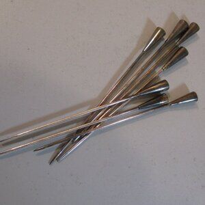 Vintage Lot of 7 Silverplate Silver Plate Stick Pins Hat